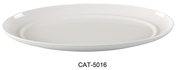 Yanco Catering Melamine 16" x 7 1/2" DEEP PLATTER