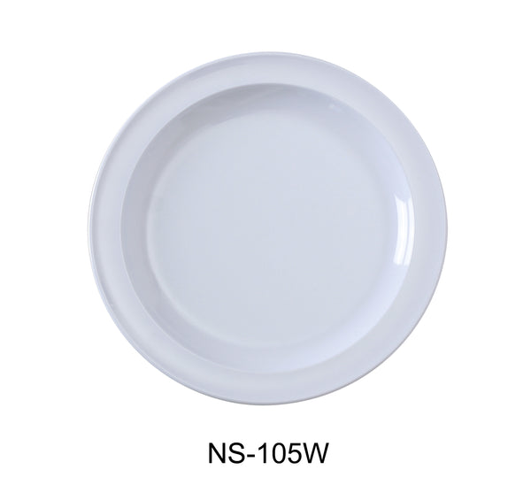 Yanco Nessico Melamine 5 1/2" ROUND PLATE WHITE