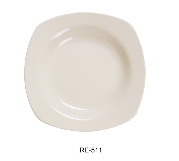 Yanco Recovery Chinaware 11 1/2" SQUARE PASTA BOWL 22 OZ