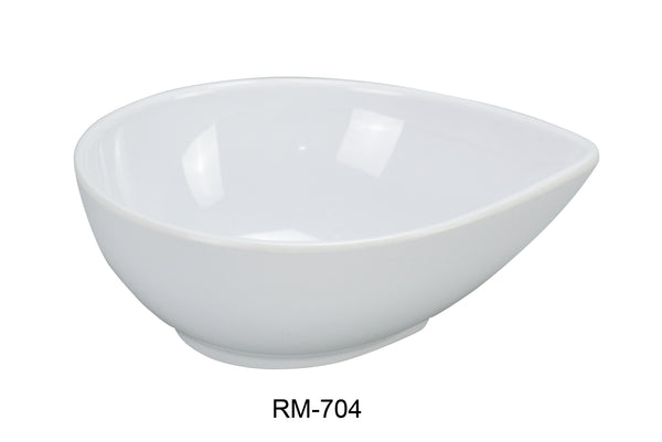 Yanco Rome Melamine 4" X 3 1/2" X 1 1/2" WATERDROP SHAPE DISH 4 OZ