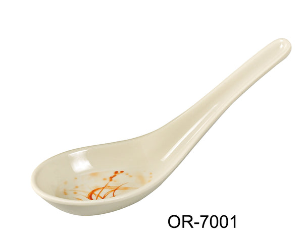 Yanco Orchis Melamine 5 1/2" SOUP SPOON GOLD ORCHIS