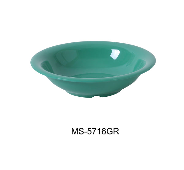 Yanco Milestone Melamine 7 1/2" X 1 7/8"H SOUP BOWL - 16 OZ GREEN