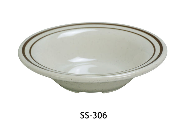 Yanco Sesame Melamine 6 1/4" X 1 1/2"H SALAD BOWL - 10 OZ