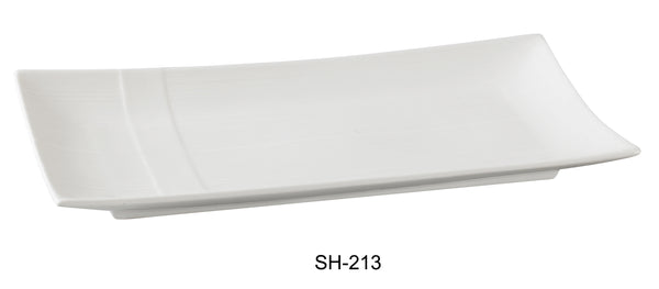 Yanco Shanghai Chinaware 13 1/2" X 6 1/2" RECTANGULAR PLATE