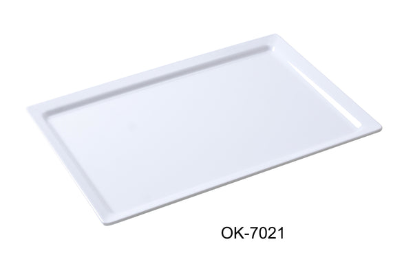 Yanco Osaka Melamine 21" X 13" RECTANGULAR DISPLAY PLATE