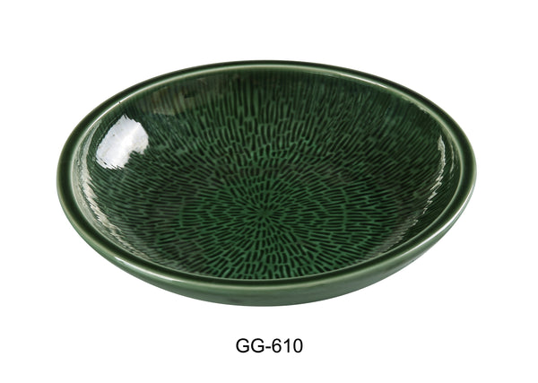 Yanco Green Gem Chinaware 10" X 1-3/4" SALAD/PASTA BOWL 30 OZ