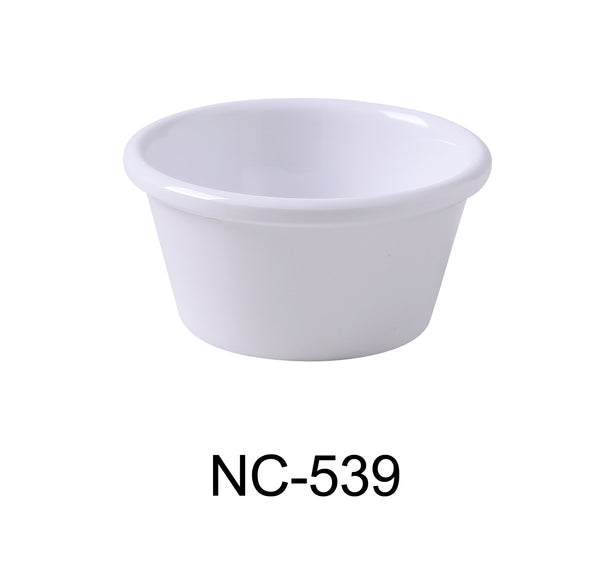 Yanco Accessories (Melamine) Melamine 3 3/4" X 1 3/4"H SMOOTH RAMEKIN 6 OZ