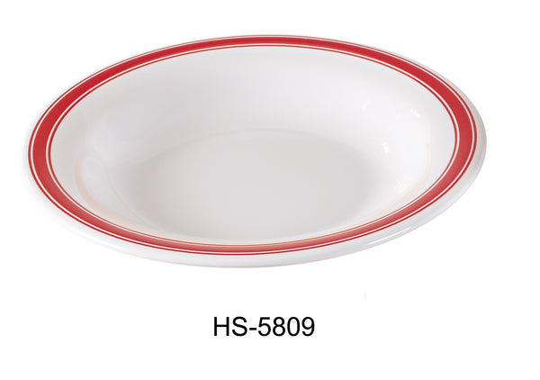 Yanco Houston Melamine 9 1/4" X 2 3/4"H PASTA BOWL - 13 OZ