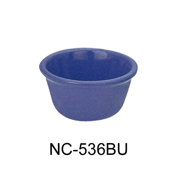 Yanco Accessories (Melamine) Melamine 2 7/8", 2 OZ SMOOTH RAMEKIN BLUE