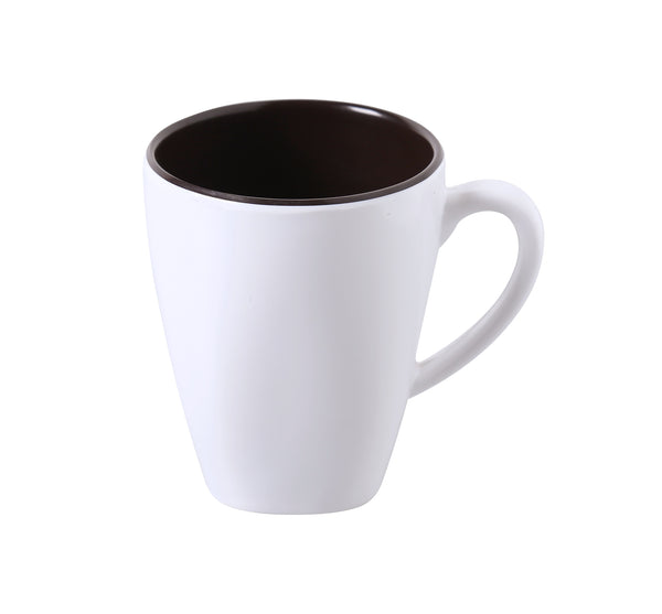 Yanco Pine Tree Melamine 3 1/4" X 4"H TWO-TONE MUG 10 OZ