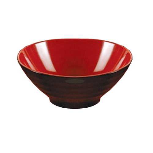 Yanco Black & Red Melamine 9" NOODLE BOWL 48 OZ