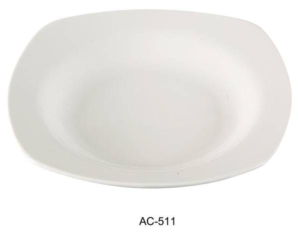 Yanco Abco Chinaware 11 1/2" SQUARE PASTA BOWL 26 OZ