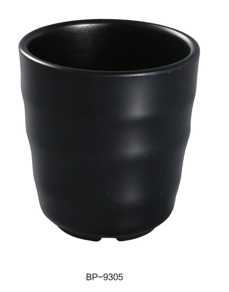 Yanco Black Pearl Melamine 3 1/2" X 3" TEA CUP 7 OZ