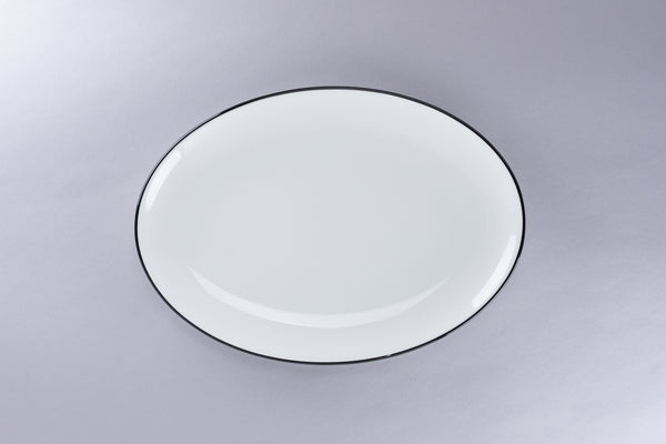 RIMZ DEEP COUPE PLATE/PASTA BOWL WITH BLACK RIM, 11"D, 42.25 OZ