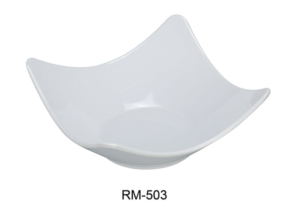 Yanco Rome Melamine 3 1/4" SQUARE BOWL 3.5 OZ