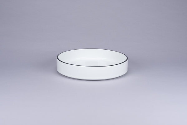 RIMZ STACKABLE BOWL WITH RED RIM,  6.3"D, 31.2 OZ