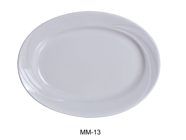 Yanco Miami Chinaware 11 3/4" X 8 3/4" OVAL PLATTER