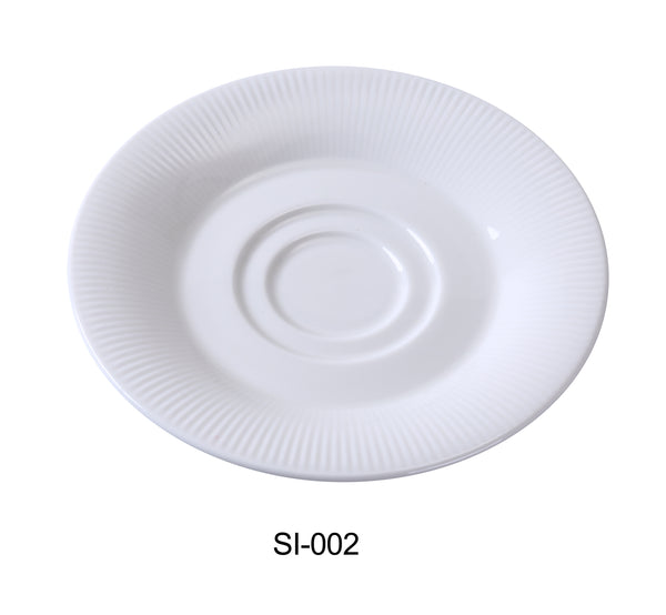 Yanco Siena Chinaware 6" X 3/4" SAUCER