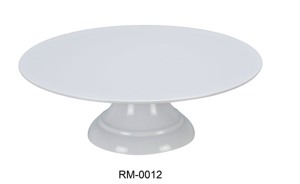 Yanco Rome Melamine 12" CAKE STAND 4 1/8" HIGH