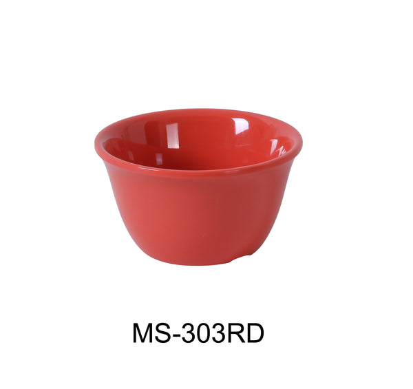 Yanco Milestone Melamine 4" X 2"H BOUILLON CUP - 7 OZ ORANGE RED