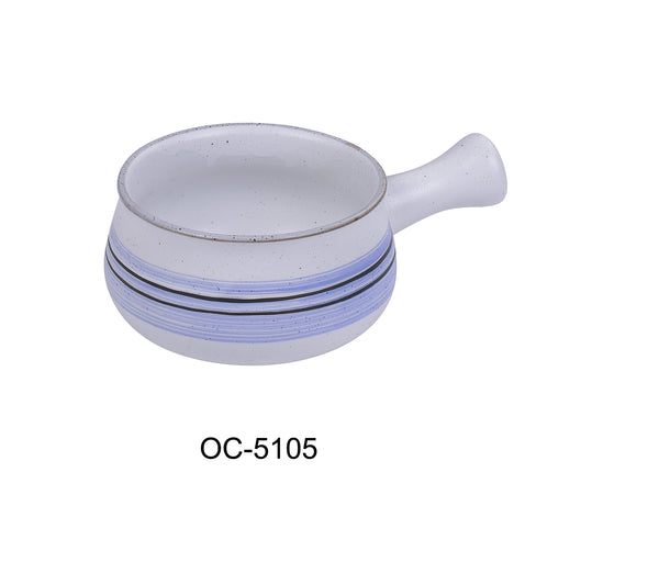 Yanco Ocean Chinaware 4 3/4" x 3"H SKILLET BOWL 22 OZ