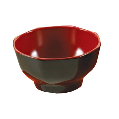 Yanco Black & Red Melamine 4 5/8" BOWL 10 OZ