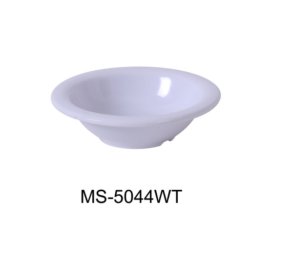 Yanco Milestone Melamine 4 3/4" SALAD BOWL - 4.5 OZ WHITE