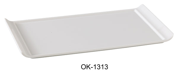 Yanco Osaka Melamine 13" X 6 3/4" RECTANGULAR DISPLAY PLATE