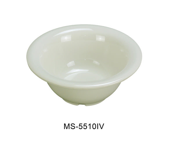 Yanco Milestone Melamine 5 3/8" X 2 1/4"H SOUP BOWL - 10 OZ IVORY