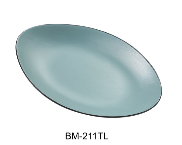 Yanco Birmingham Melamine 11 1/2" X 7 1/4" X 1 1/8" DEEP OVAL PLATE - TL