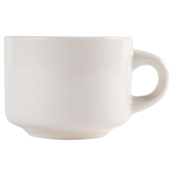 Yanco Recovery Chinaware 3 1/4" X 2 1/4" STACKABLE CUP 7 OZ