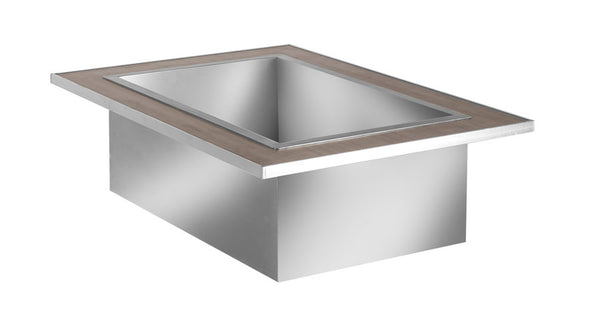 Hub Buffet Drop In Ice Bin Tile, 84 lbs. capacity