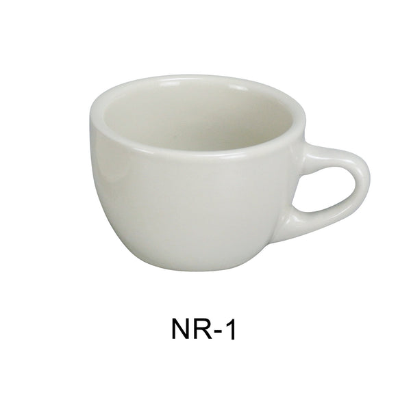 Yanco Normandy Chinaware 3 3/4" SHORT CUP 7 OZ