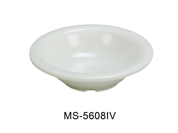 Yanco Milestone Melamine 6" X 1 1/2"H SALAD BOWL - 8 OZ IVORY