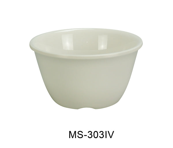 Yanco Milestone Melamine 4" X 2"H BOUILLON CUP - 7 OZ IVORY