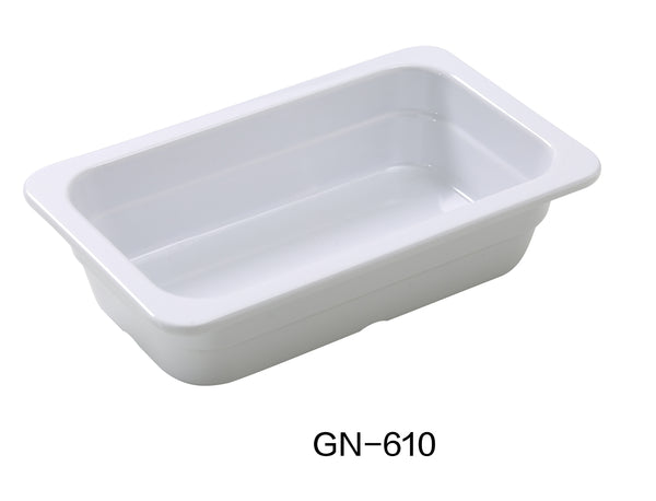 Yanco GN Pan Melamine 10.43" X 6.38" X 2.56" / 265 X 162 X 65mm PAN, GN 1/4