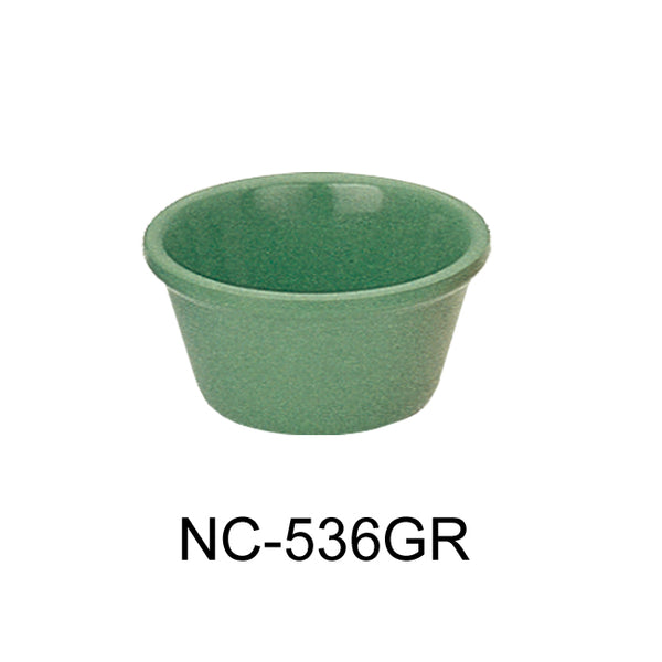 Yanco Accessories (Melamine) Melamine 2 7/8", 2 OZ SMOOTH RAMEKIN GREEN