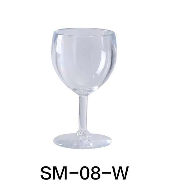 Yanco Stemware Plastic 8 OZ WINE 3" X 5 1/2"