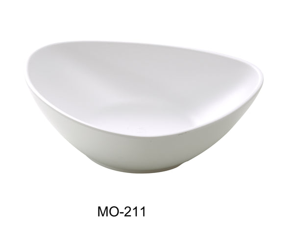 Yanco Moderne Melamine 11" X 9" X 3" DEEP TRIANGLE/PASTA PLATE 70 OZ