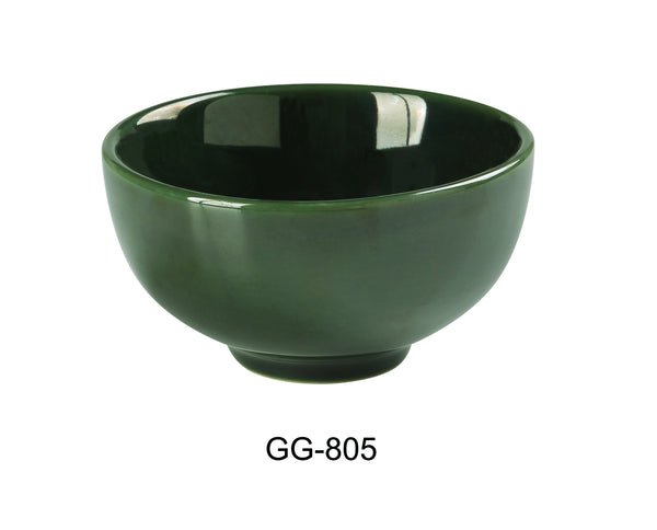 Yanco Green Gem Chinaware 4-1/2" X 2-3/8" SOUP BOWL 9 OZ