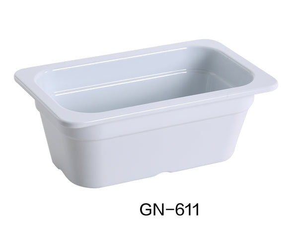 Yanco GN Pan Melamine 10.43" X 6.38" X 3.94" / 265 X 162 X 100mm PAN, GN 1/4, 1.5L