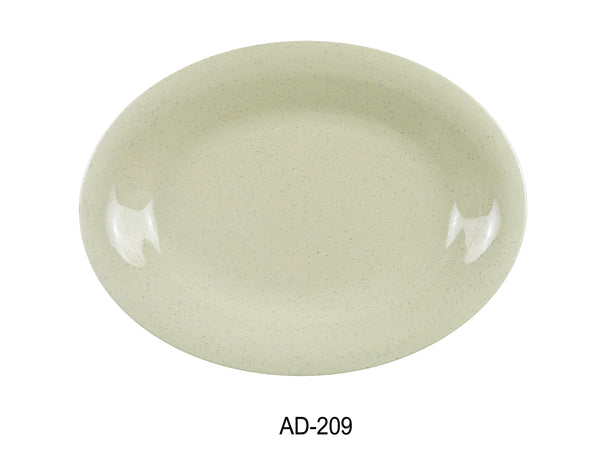 Yanco Ardis Melamine 9 1/2" X 7 1/4" OVAL PLATTER