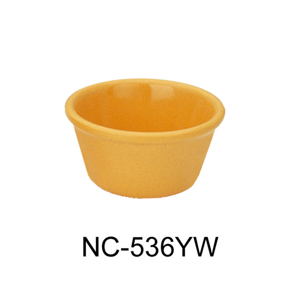 Yanco Accessories (Melamine) Melamine 2 7/8, 2 OZ SMOOTH RAMEKIN YELLOW