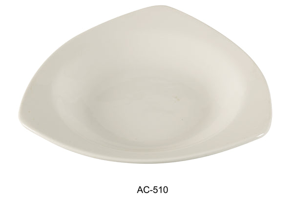 Yanco Abco Chinaware 10 1/2" TRIANGLE PASTA BOWL 22 OZ