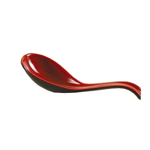 Yanco Black & Red Melamine 6 1/2" X 2 1/4" SPOON