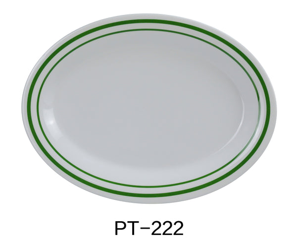 Yanco Pine Tree Melamine 12" X 9" OVAL PLATTER 1 1/4" DEEP