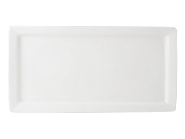 Tuxton Rectangle Plate 15 ½" x 8" Napa Pearl White