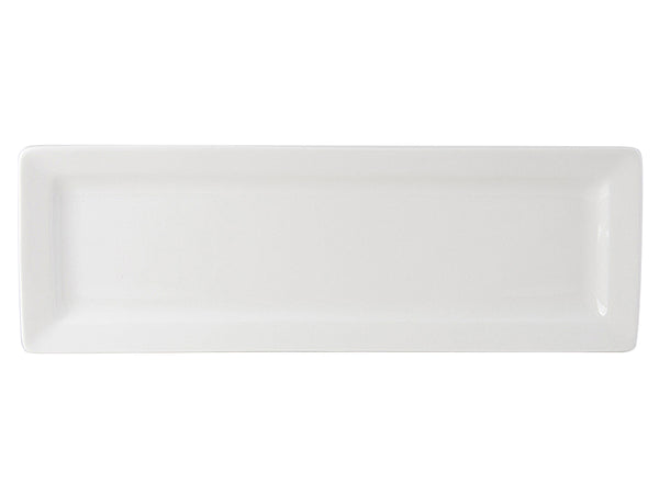 Tuxton Rectangle Plate 16" x 5 ½" Napa Pearl White