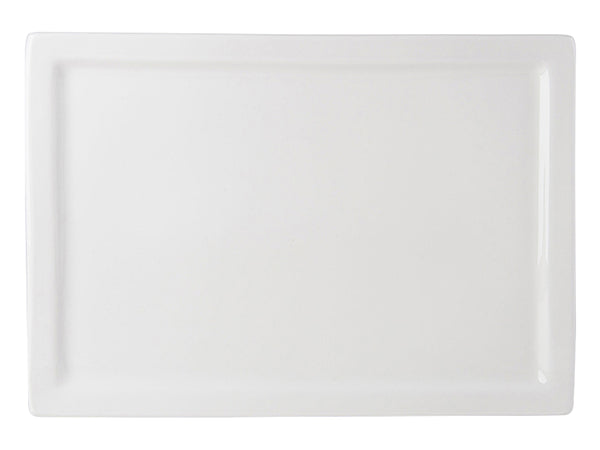 Tuxton Square Plate 15 ½" x 11" Napa Pearl White