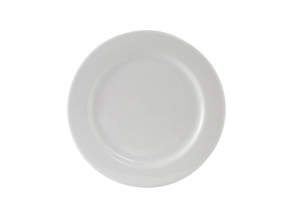 Tuxton Round Plate 7 ½" Alaska Porcelain White Rolled Edge